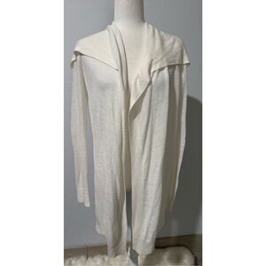 Theory light open front cardigan linen P